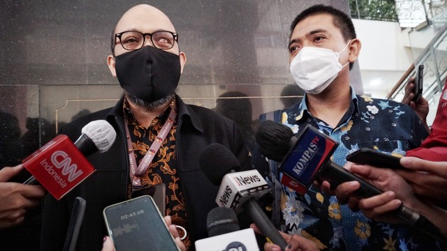 Mantan penyidik senior KPK Novel Baswedan dkk usai Tes Asesmen di TNCC Polri, Jakarta, Selasa (7/12). Foto: Jamal Ramadhan/kumparan