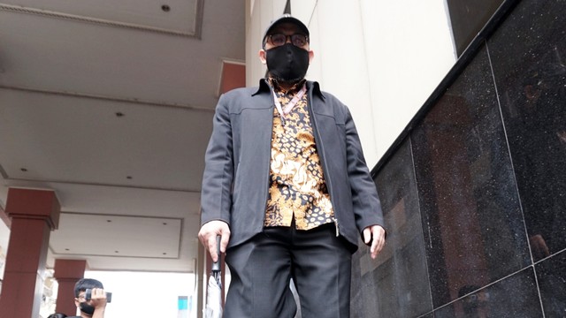 Mantan penyidik senior KPK Novel Baswedan usai Tes Asesmen di TNCC Polri, Jakarta, Selasa (7/12). Foto: Jamal Ramadhan/kumparan