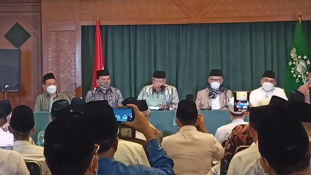 Konferensi Pers Pelaksanaan Muktamar NU. Foto: Rafyq Panjaitan/kumparan