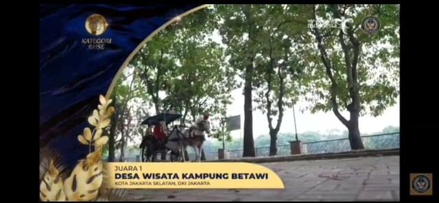 Setu Babakan juara 1 kategori CHSE dalam ajang ADWI 2021. Dokumentasi foto: https://ppid.jakarta.go.id/.