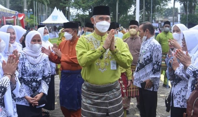 Wali Kota Jambi saat dalam acara HUT Korpri beberapa waktu lalu. Foto: Humas Kota Jambi
