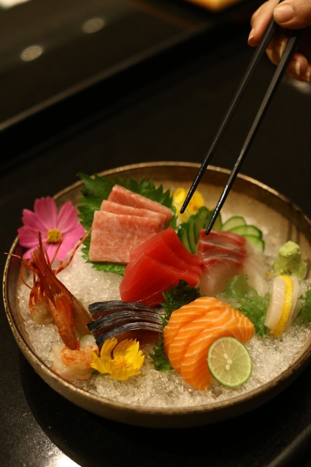 Sashimi di restoran Edogin, Hotel Mulia Senayan, Jakarta Foto: Dok. Istimewa