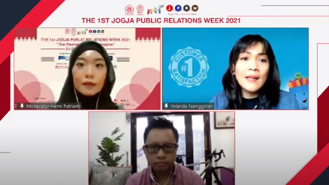 Webinar Productivity Road to KNH 2021 oleh Perhumas Muda Yogyakarta