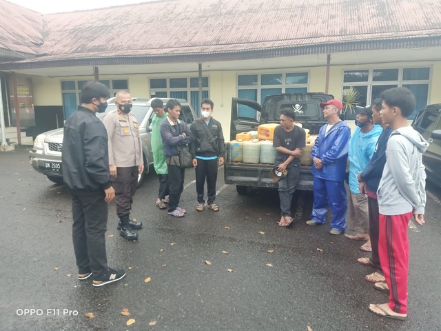 Polsek Taman Sari amankan seorang pemuda yang diduga salahgunakan BBM.