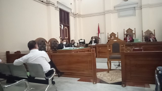 Suasana sidang tuntutan dokter Dinkes Sumut karena jual vaksin Sinovac ilegal Foto: Dok. Istimewa