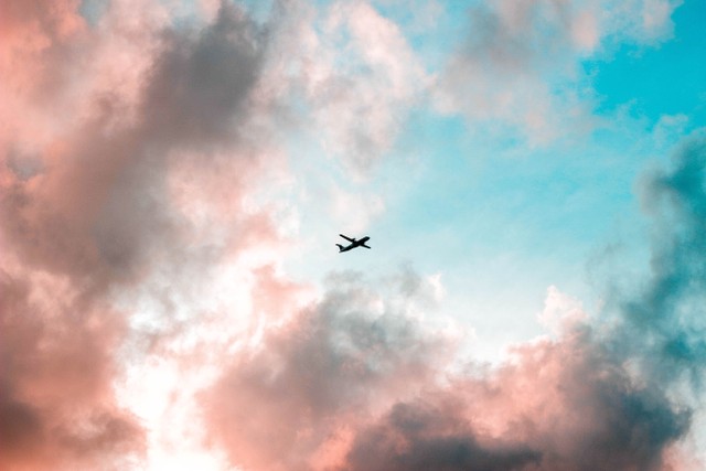 Ilustrasi pesawat terbang yang sedang melintas. Foto: Pexels.com
