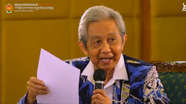 Pengasuh Komunitas Budaya Yogya Semesta, Hari Dendi. Foto: Tangkapan layar Youtube Taste of Jogja