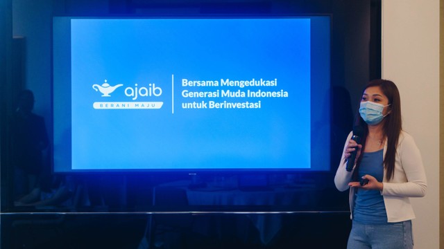 Director of Stock Brokerage Ajaib Anna Lora dalam acara Senior Editors Luncheon di Jakarta, Rabu (16/12/2021). Foto: Ajaib
