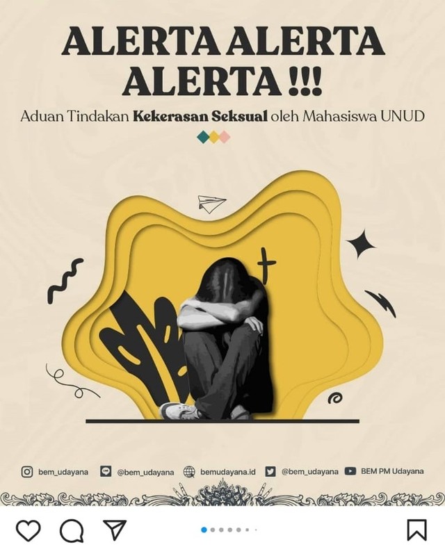 Secreenshot instagram BEM Udayana