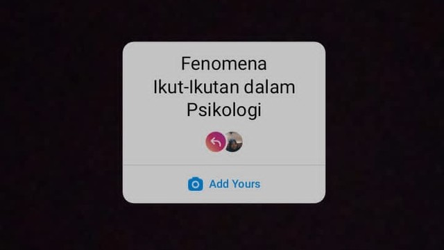 Foto: Fitur "Add Yours" Instagram