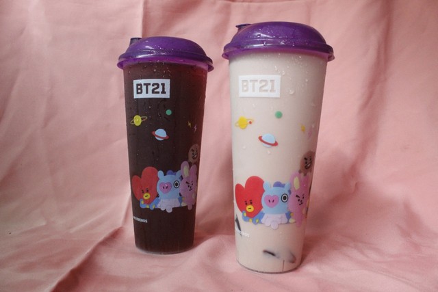 Menu baru Chatime yang terinspirasi BT21  Foto: Destihara Suci Milenia/Kumparan