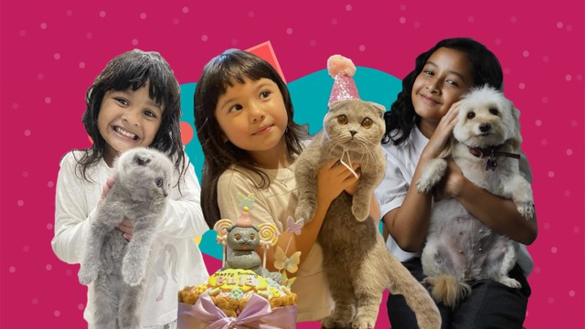 Anak-anak selebriti bersama hewan peliharaannya. Foto: Instagram