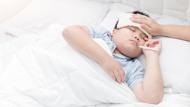 Ilustrasi anak sakit. Foto: orami.co.id.