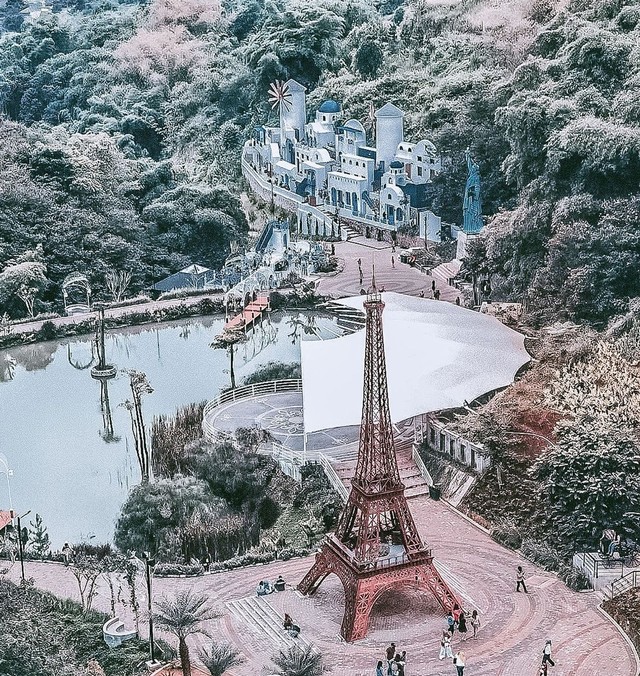 Tempat wisata unik di Bandung yang tawarkan wisata keliling dunia Foto: Instagram @wow.saraehills