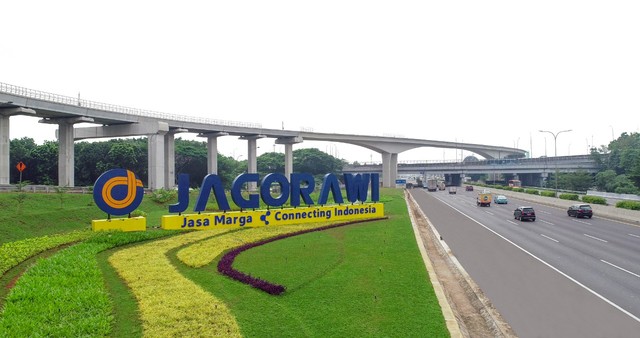 Tol Jagorawi yang dikelola Jasamarga Metropolitan Tollroad. Foto: Dok. Jasamarga