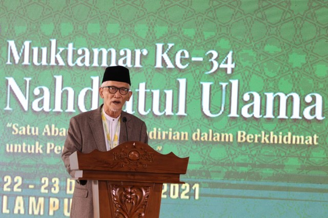 KH Miftachul Akhyar, terpilih sebagai Rais 'Aam PBNU untuk Lima Tahun Mendatang, Jumat (24/12) | Foto : Ist