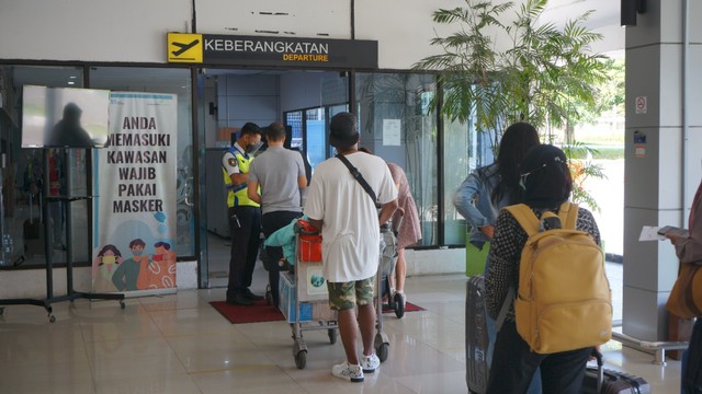 Suasana di Bandara Adisutjipto Yogyakarta jelang Natal dan tahun baru. Foto: Dok Bandara Adisutjipto