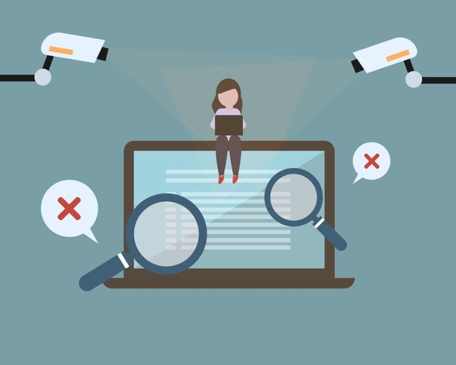 ilustrasi micromanagement. source: https://www.istockphoto.com/vector/micromanagement-culture-that-monitor-and-control-you-in-every-single-step-of-your-gm1308509792-398472719