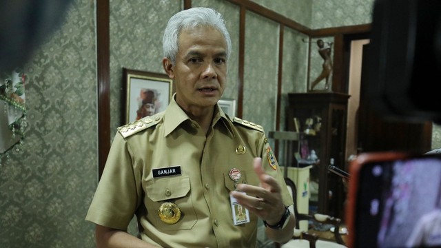Ganjar Pranowo memberikan keterangan pers. Foto: Dok. Istimewa