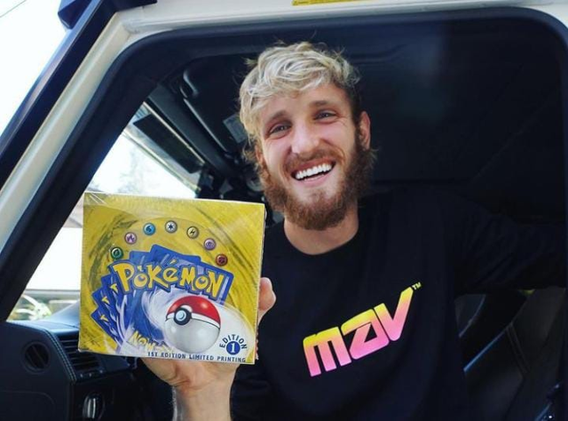 Logan Paul koleksi kartu Pokemon (Foto: Instagram/@loganpaul)