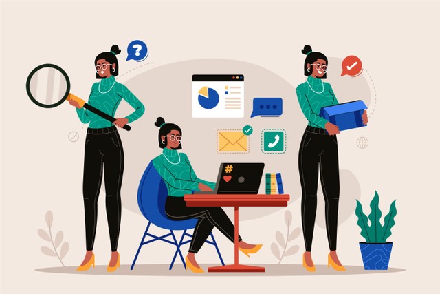 Ilustrasi Multitasking (sumber: Freepik.com)