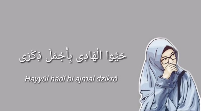 Potongan Klip Video Lirik Hayyul Hadi. Foto: YouTube/Sayda SB.