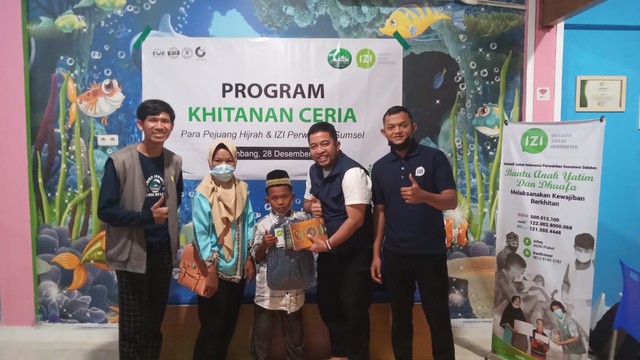 Khitanan Gratis untuk Yatim dan Dhuafa dari IZI Sumsel dan Para Pejuang Hijrah