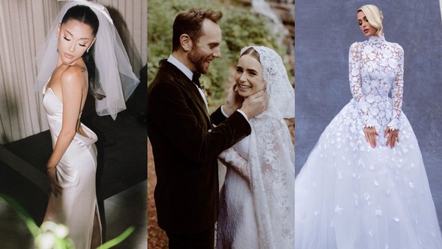 Gaun Pengantin Selebriti Hollywood Foto: Instagram @parishilton