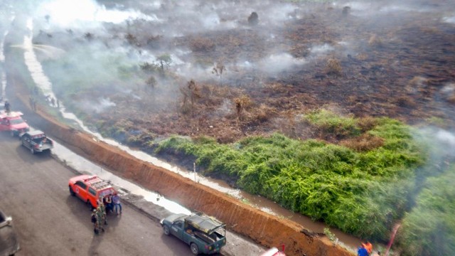 Karhutla di Aceh Barat, Maret 2021. Foto: Edo/acehkini