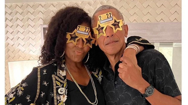 Gaya kompak Michelle dan Barack Obama Foto: Instagram @michelleobama