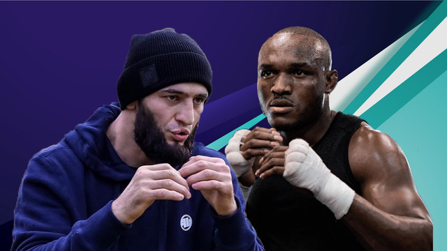 Petarung UFC Khamzat Chimaev dan Kamaru Usman. Foto: Instagram/@Khamzat Chimaev dan @USMAN84kg