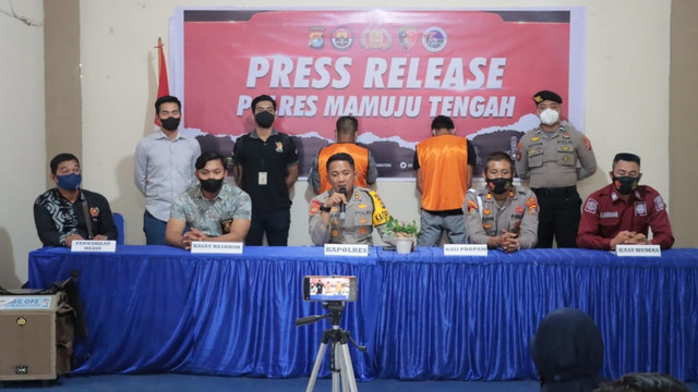 Polres Mamuju Tengah merilis kasus penganiayaan terhadap anak di bawah umur. Foto: Dok. Polres Mamuju Tengah