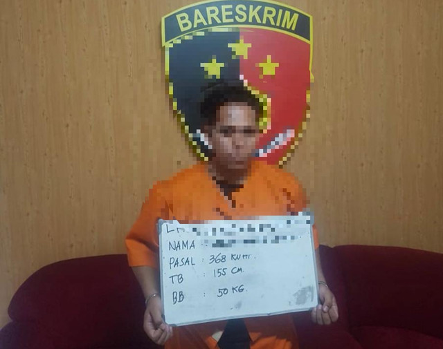 Pelaku yang kini diamankan di Polsek Kuta - IST