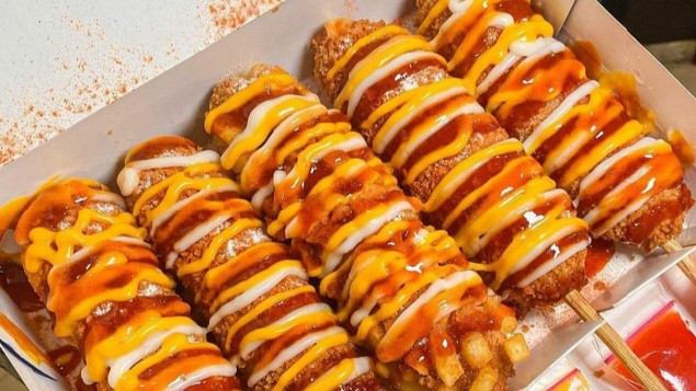 Korea Hotdog versi gurih. Foto: istimewa