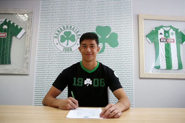 Kiper keturunan Indonesia, Cryus Margono perkuat klub raksasa Yunani, Panathinaikos. Foto: Situs resmi Panathinaikos