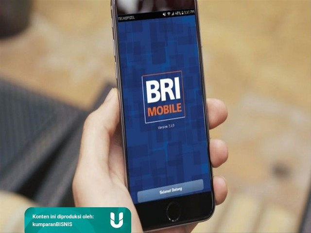 Ilustrasi aplikasi BRI Mobile. Sumber: Kumparan