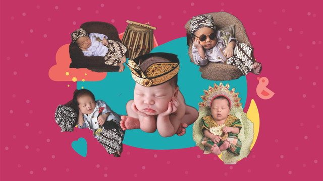 Anak selebriti yang foto newborn dengan baju tradisional. Foto: dok. Instagram