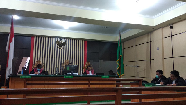 Sidang putusan sela kasus korupsi di BRI Syariah, Bungo/Yovy Hasendra