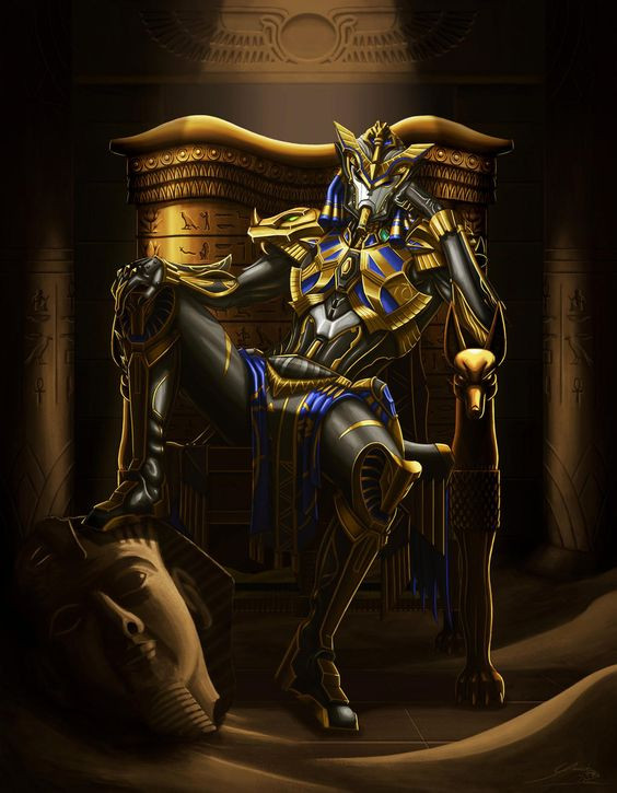 Ilustrasi Golden Pharaoh X-Suit. Foto: pinterest.com/deviantart)