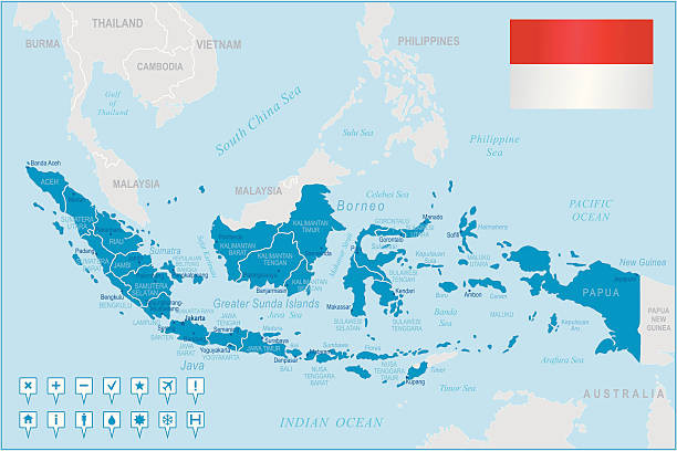 Ilustrasi peta Indonesia. Foto: iStock