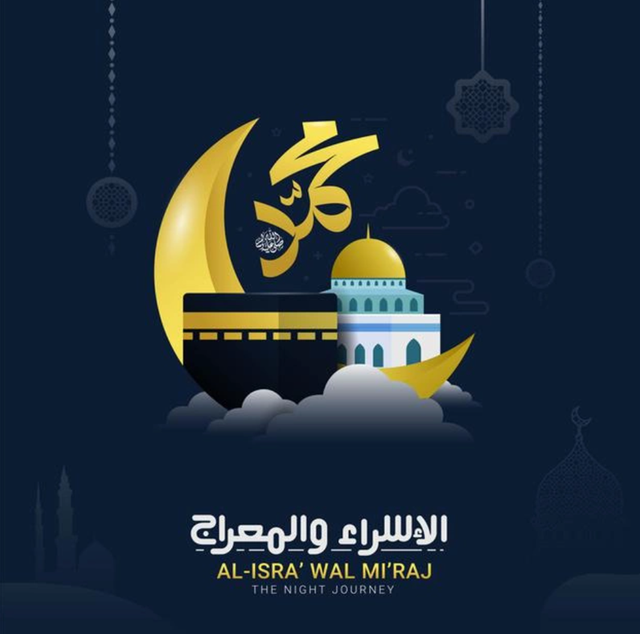 Ilustrasi perjalanan Isra Mi'raj Nabi Muhammad SAW. Foto: freepik.com/nainizul