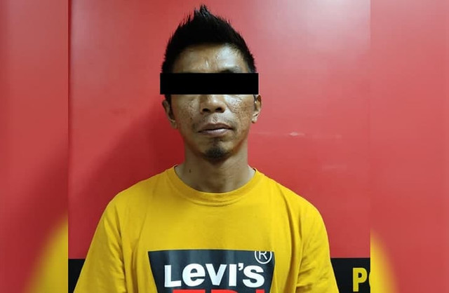 Edie, tersangka penggelapan sepedamotor milik temannya sendiri. (Foto: ist/Batamnews)