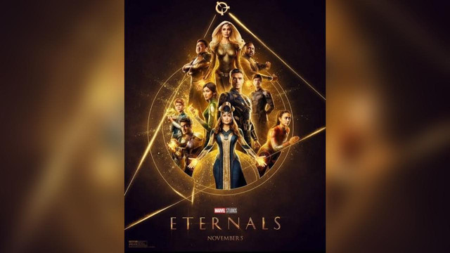 Poster tebaru Eternals. Foto: Akun Instagram resmi Marvel Studios (@marvelstudios)