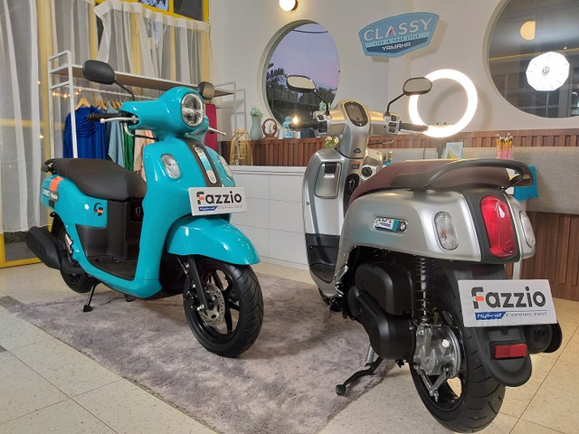 Yamaha Fazzio Hybrid Connected. Foto: Sena Pratama/kumparan