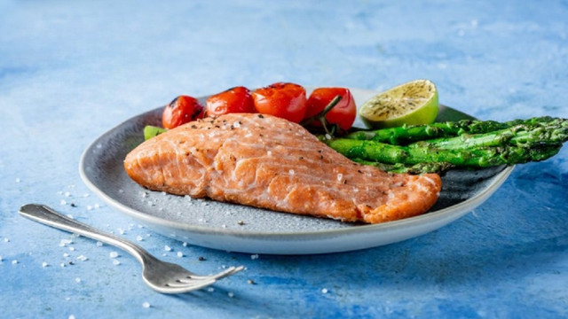Plantish mengembangkan produk fillet salmon hasil cetak 3D yang terbuat dari tumbuhan atau plant-based. Foto: Plantish