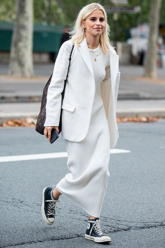 Ilustrasi Inspirasi OOTD Classic Sneakers. Sumber: Pinterest.