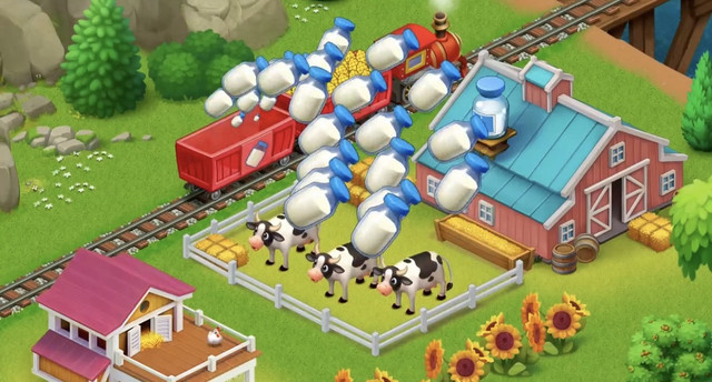 Tampilan game membangun kota. Foto: Google Play Store/Township