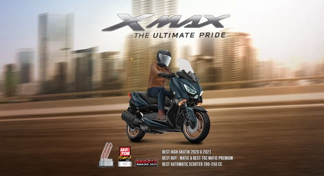 New Yamaha XMax 250 2022. Foto: dok. Yamaha Indonesia
