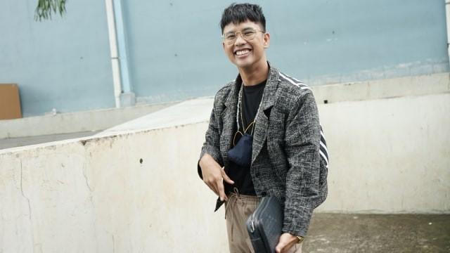 Artis Ricky Cuaca saat ditemui dikawasan Tendean, Jakarta, Jumat, (22/1/2021). Foto: Ronny