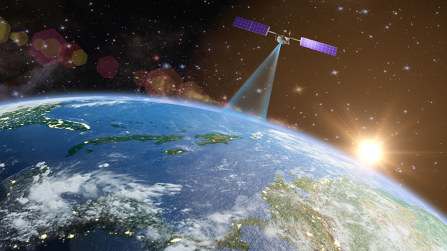 Ilustrasi satelit di Orbit. Foto: Shutterstock/rommma